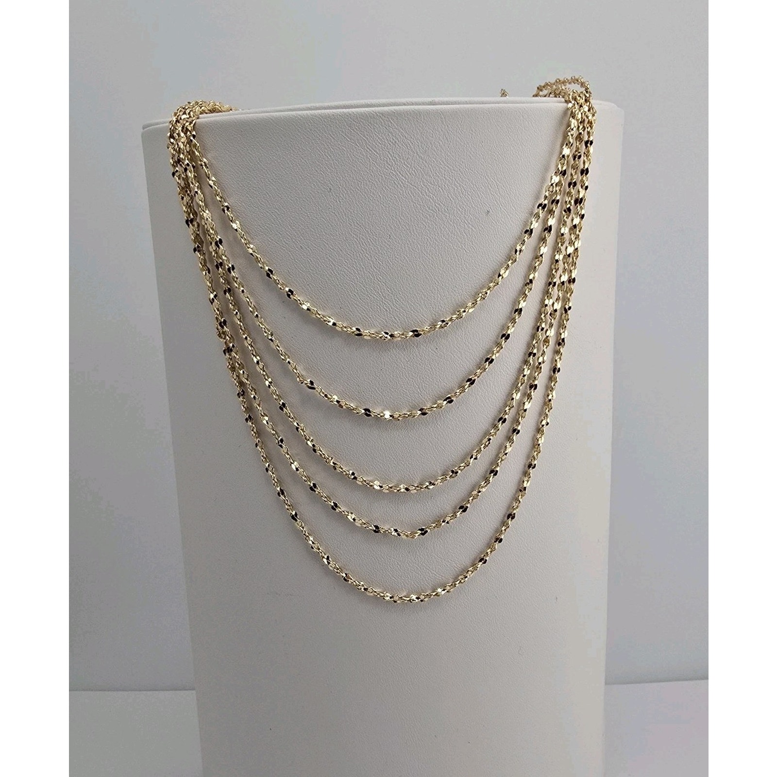 Panacea Gold Plated 5 Strand Necklace 17 L Extender 18$